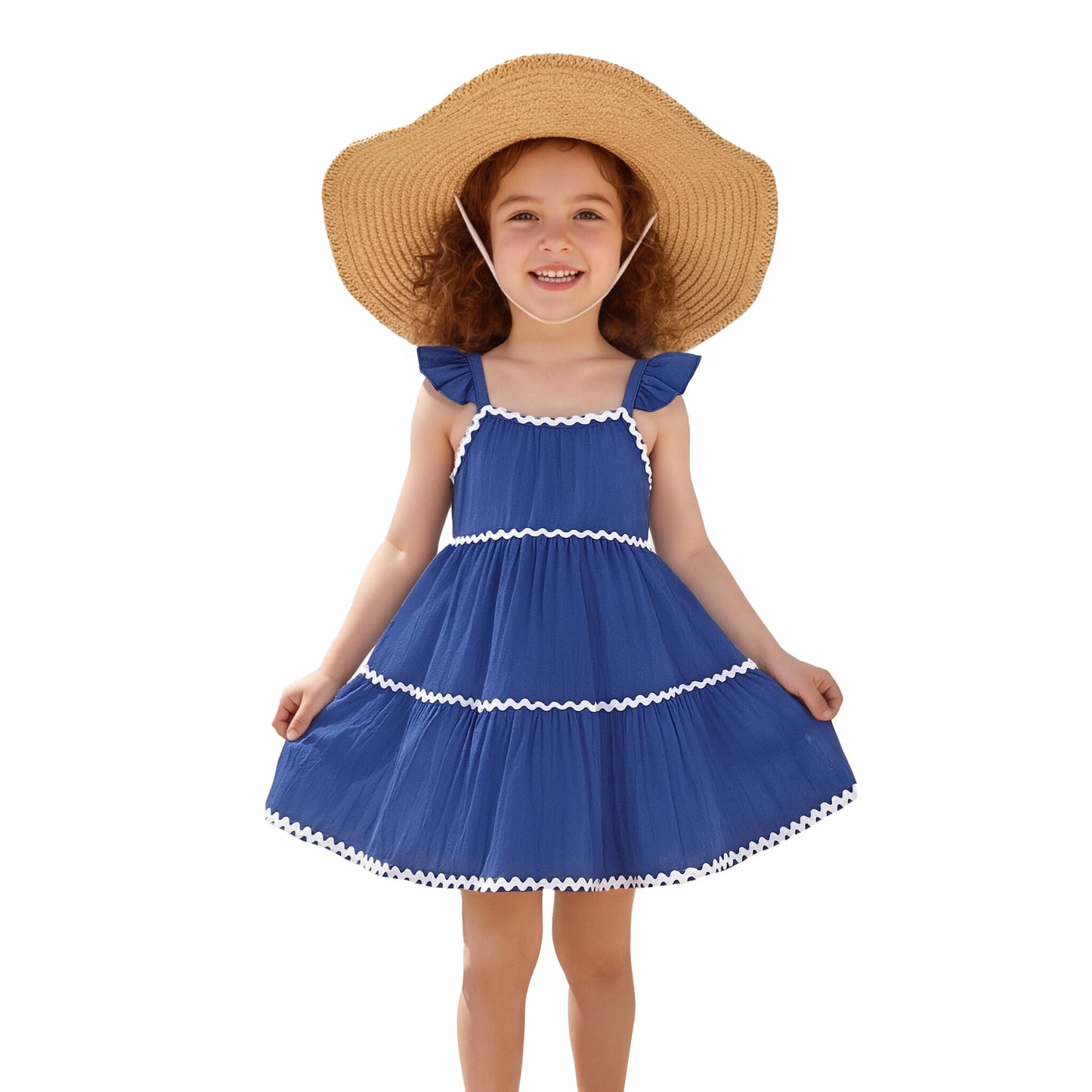 Younger Tree Baby Girl Clothes Outfits Kid Summer Sleeveless Sling Princess Beach Dress