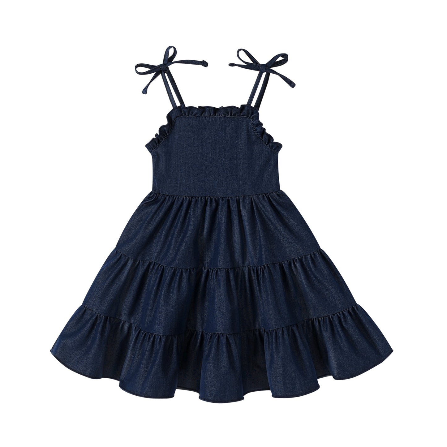 Younger Tree Baby Girl Dress Outfits Kid Sleeveless Sling Princess Beach Dresses Summer Clothes