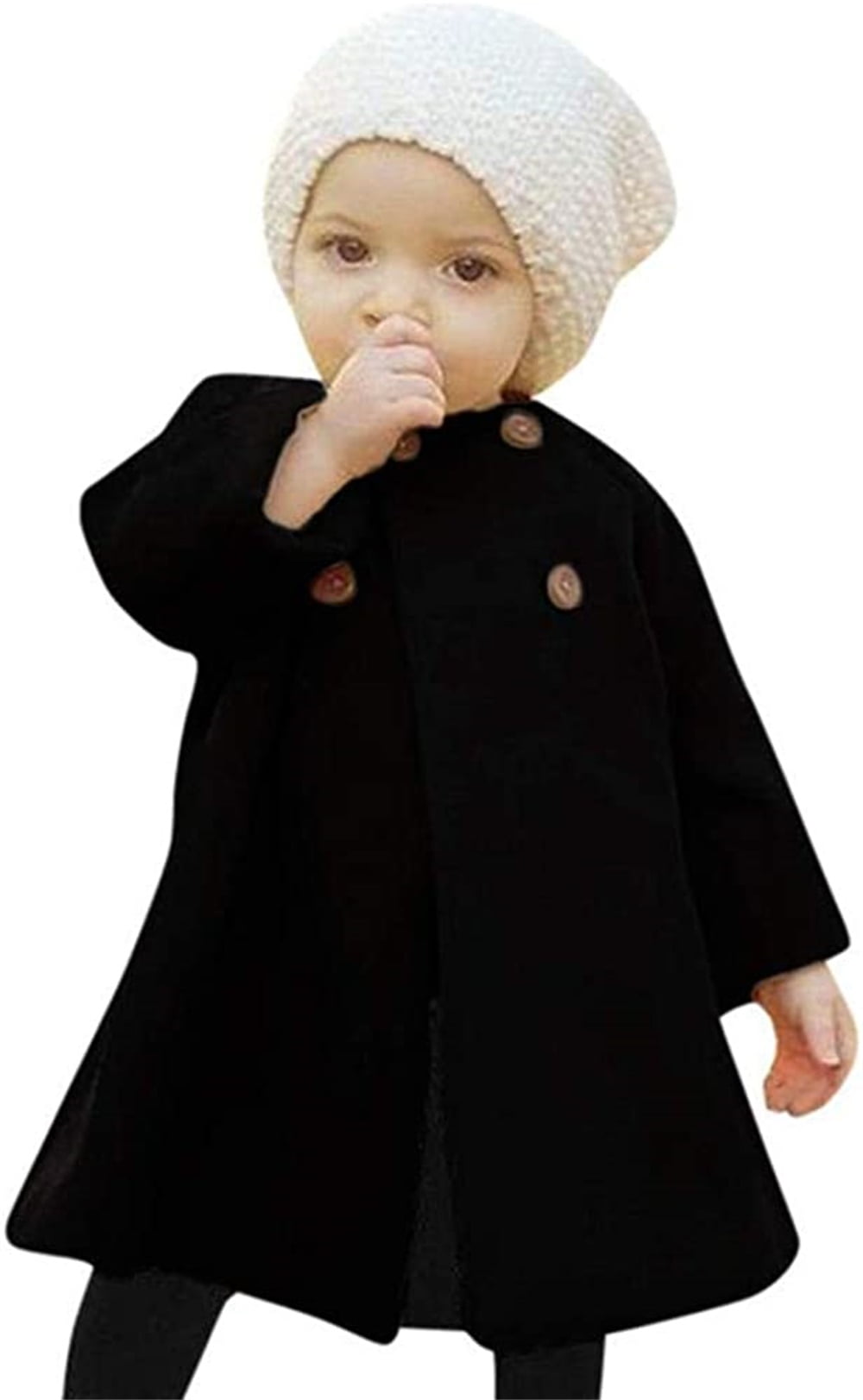 Younger Tree Toddler Baby Girl Coats Kid Winter Long Sleeve Cloak Jacket Outwear Clothes