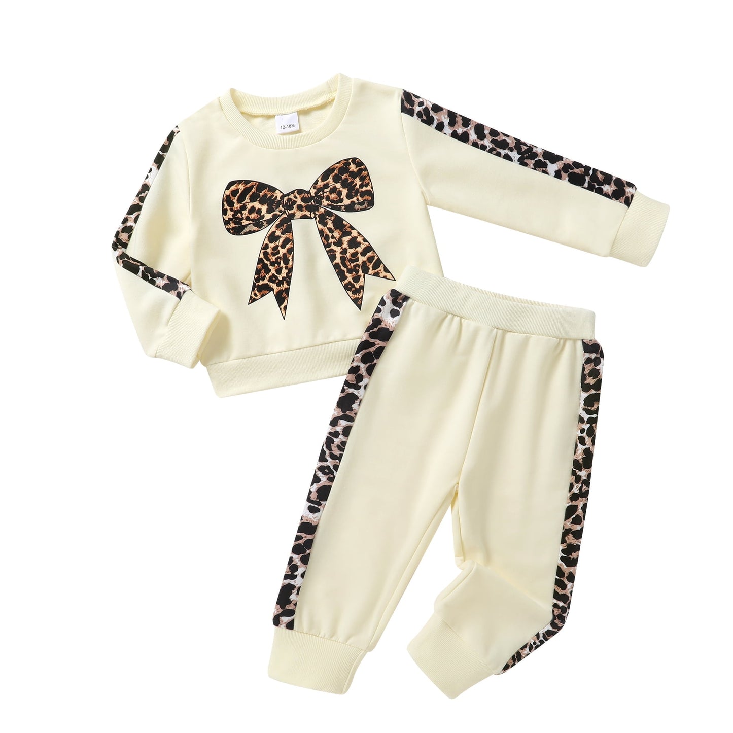 Happy Town Toddler Baby Girl Sweatsuit Fall Winter Long Sleeve Sweatshirt and Sweatpants Clothing Set for Girl