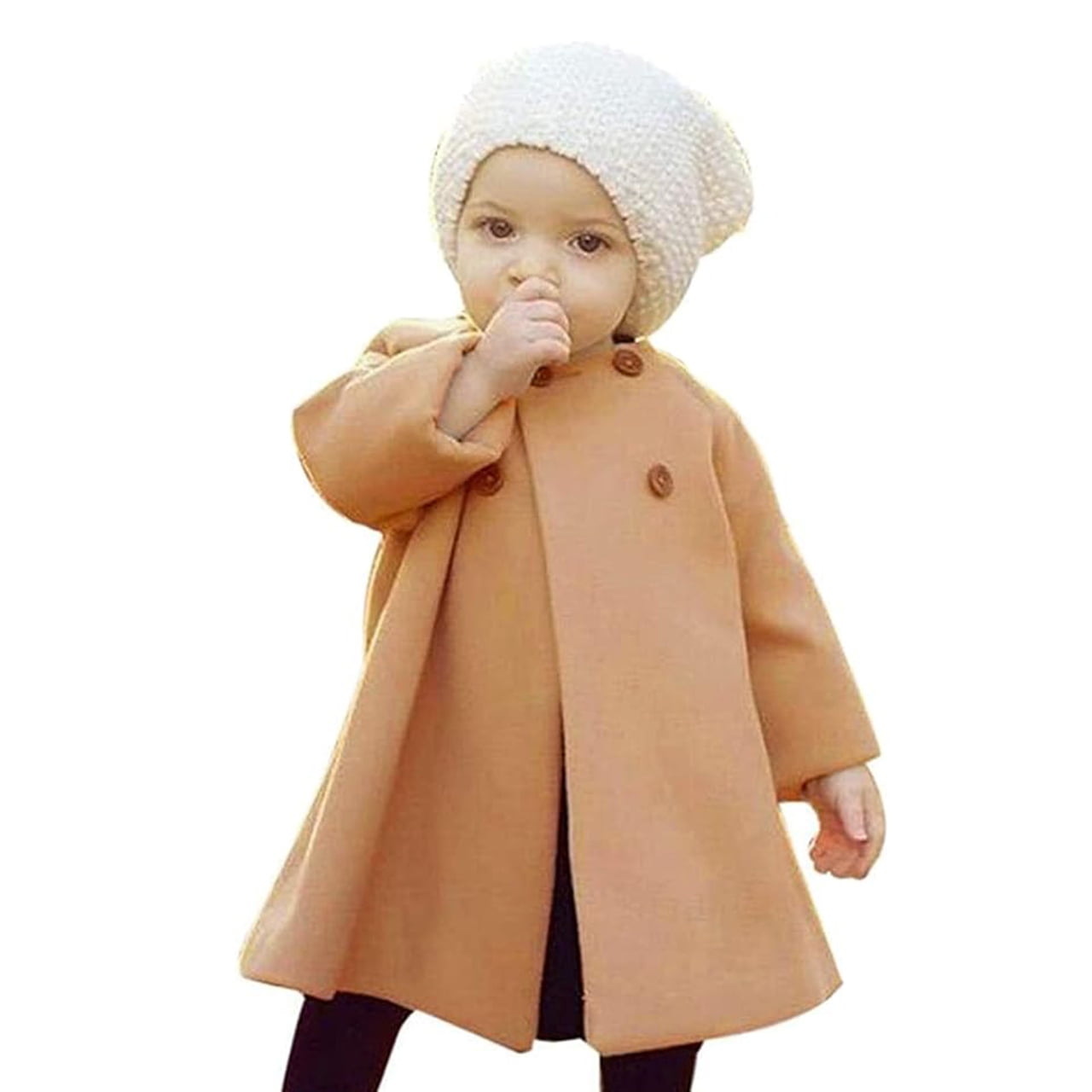 Younger Tree Toddler Baby Girl Coats Kid Winter Long Sleeve Cloak Jacket Outwear Clothes