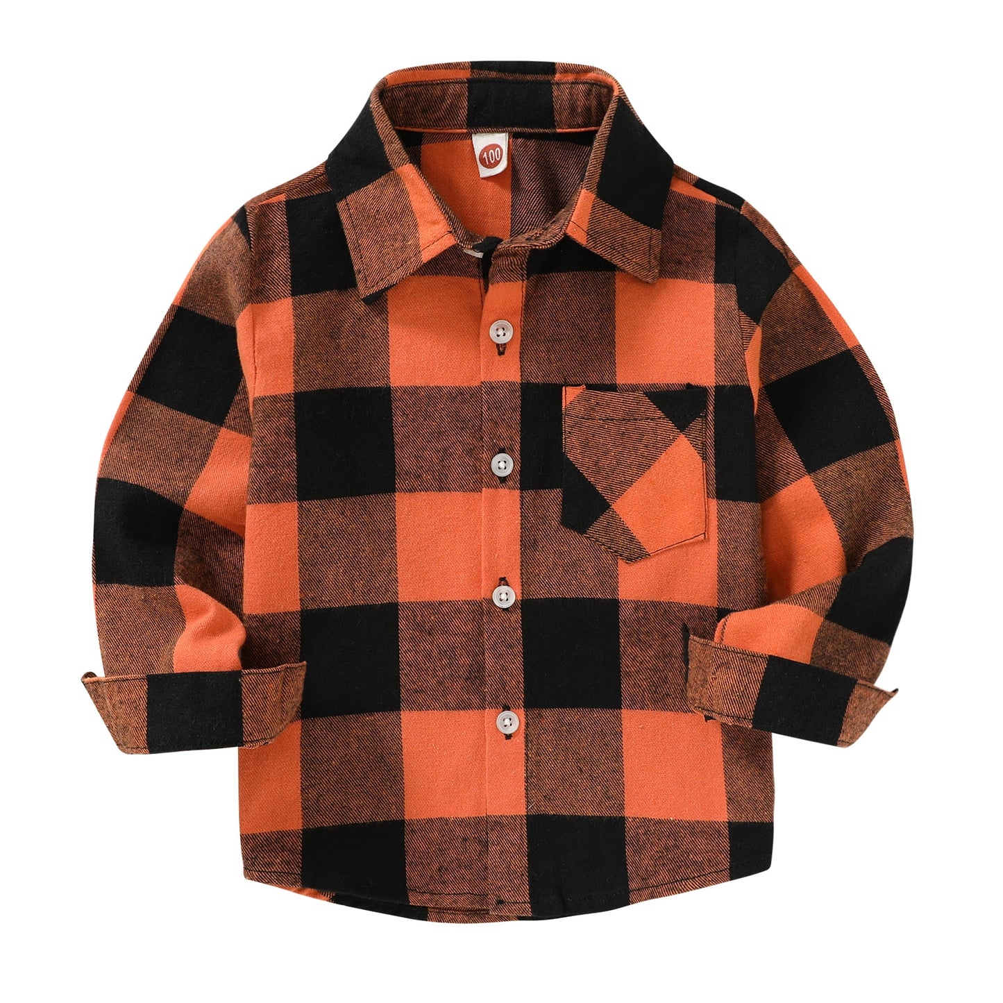 Younger Tree Toddler Boy Girl Fall Flannel Shirt Kid Baby Long Sleeve Button Down Plaid Shirts