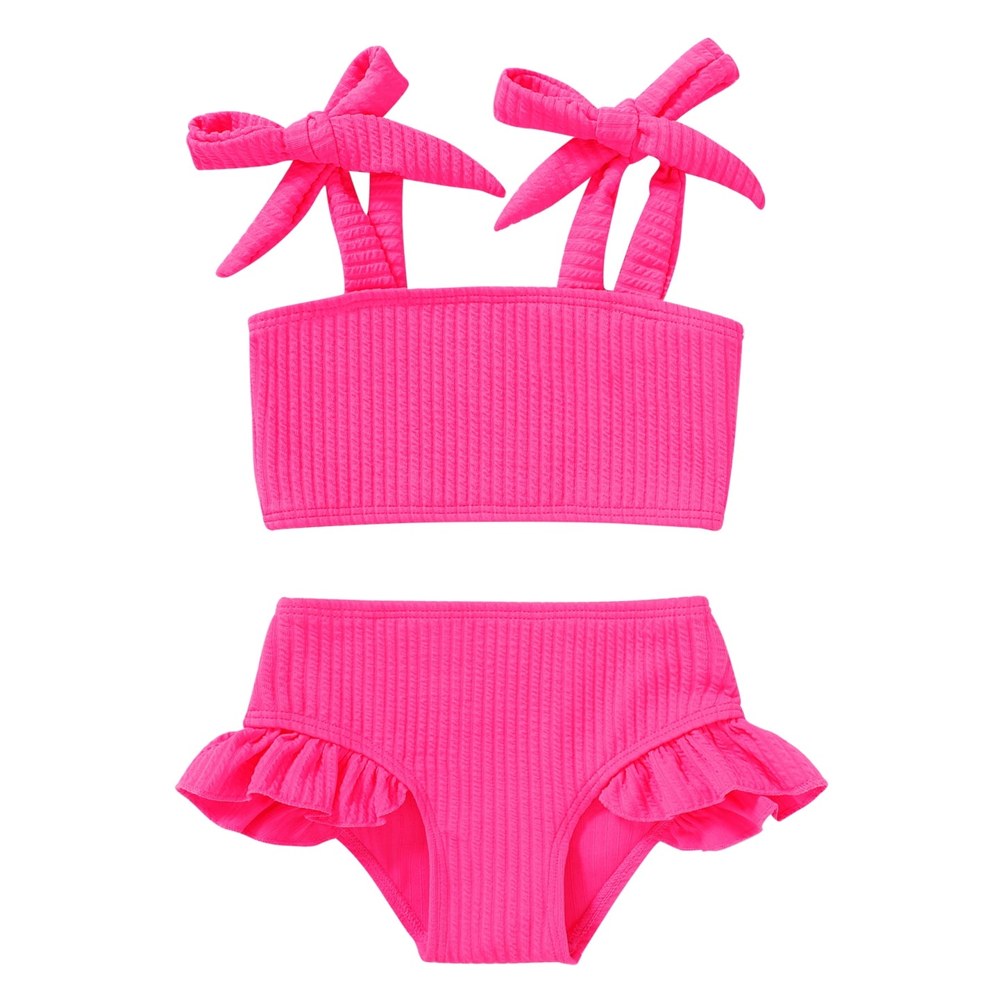 Younger Tree Pink Stripe Beach Swimsuit Set (Girl's 18-24M)
