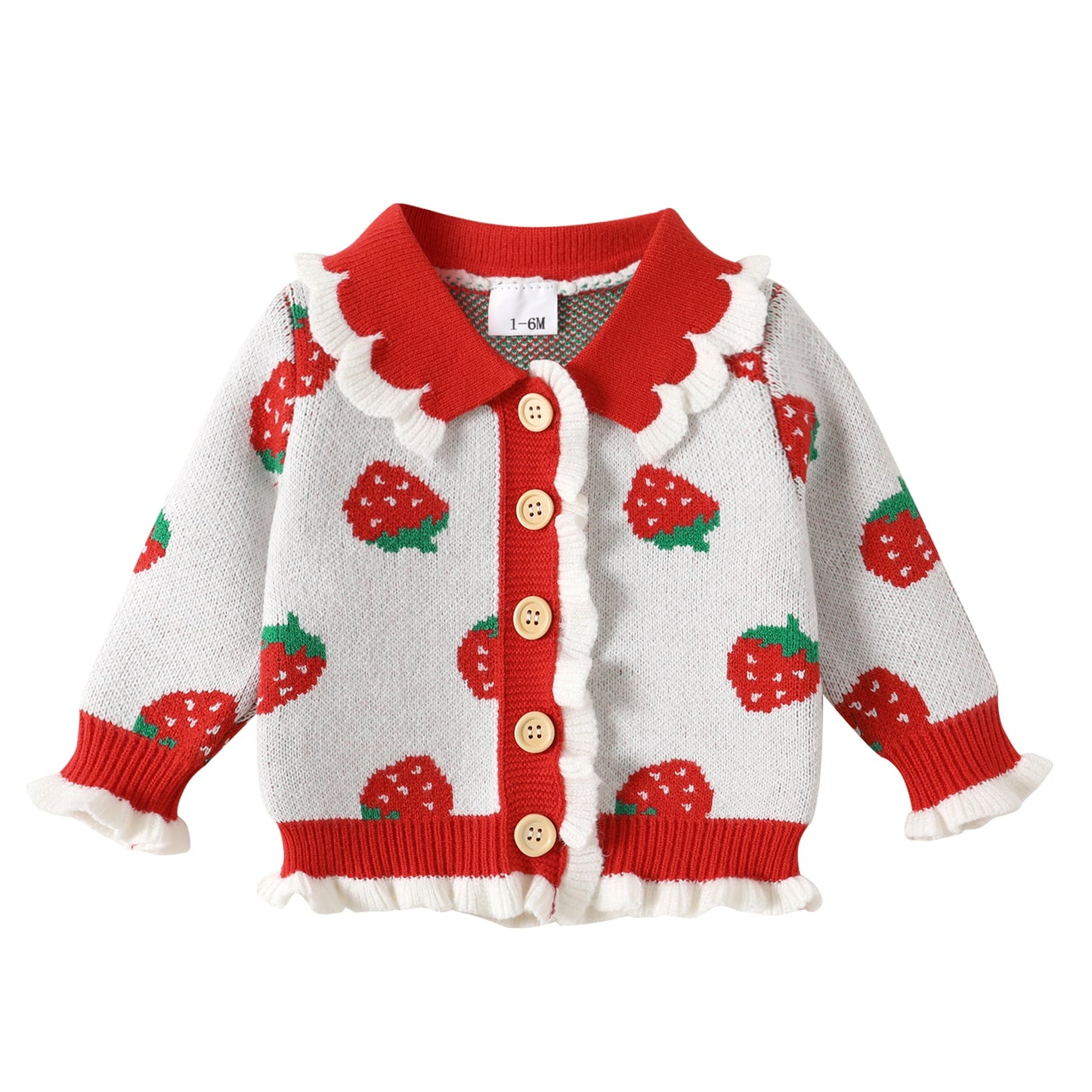 Younger Tree Baby Girl Cardigan Sweaters Long Sleeve Button Closure Knitted Cable Cardigan Coat