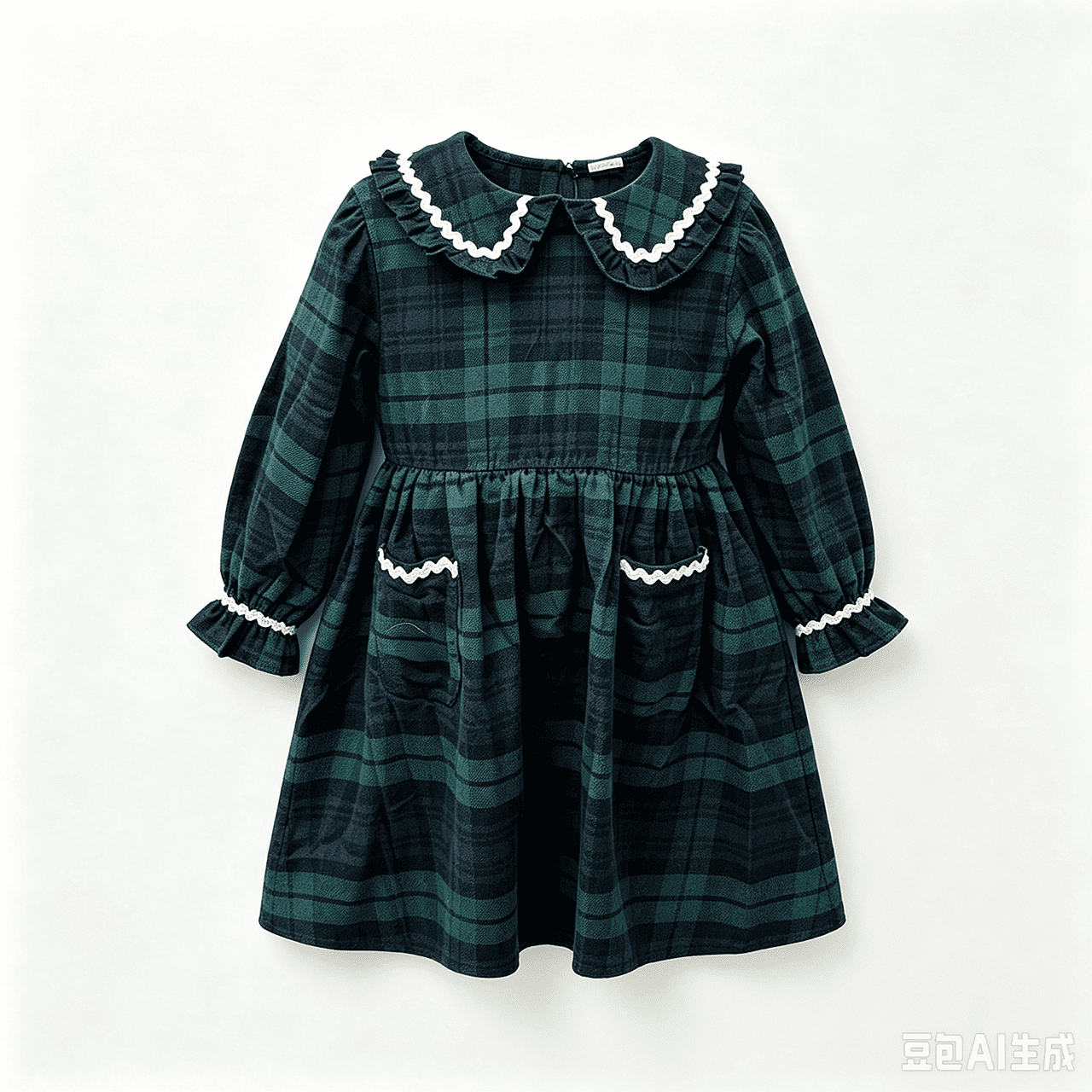 Younger Tree Baby Girls Dress winter Long Sleeved Plaid Skirt Clothes