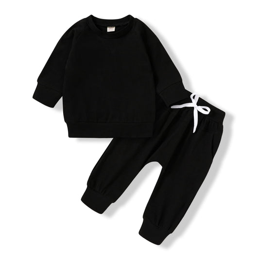 Happy Town Fall Outfits for Toddler Girl Boy Long Sleeve Top and Long Pants Set Toddler Sweatsuits
