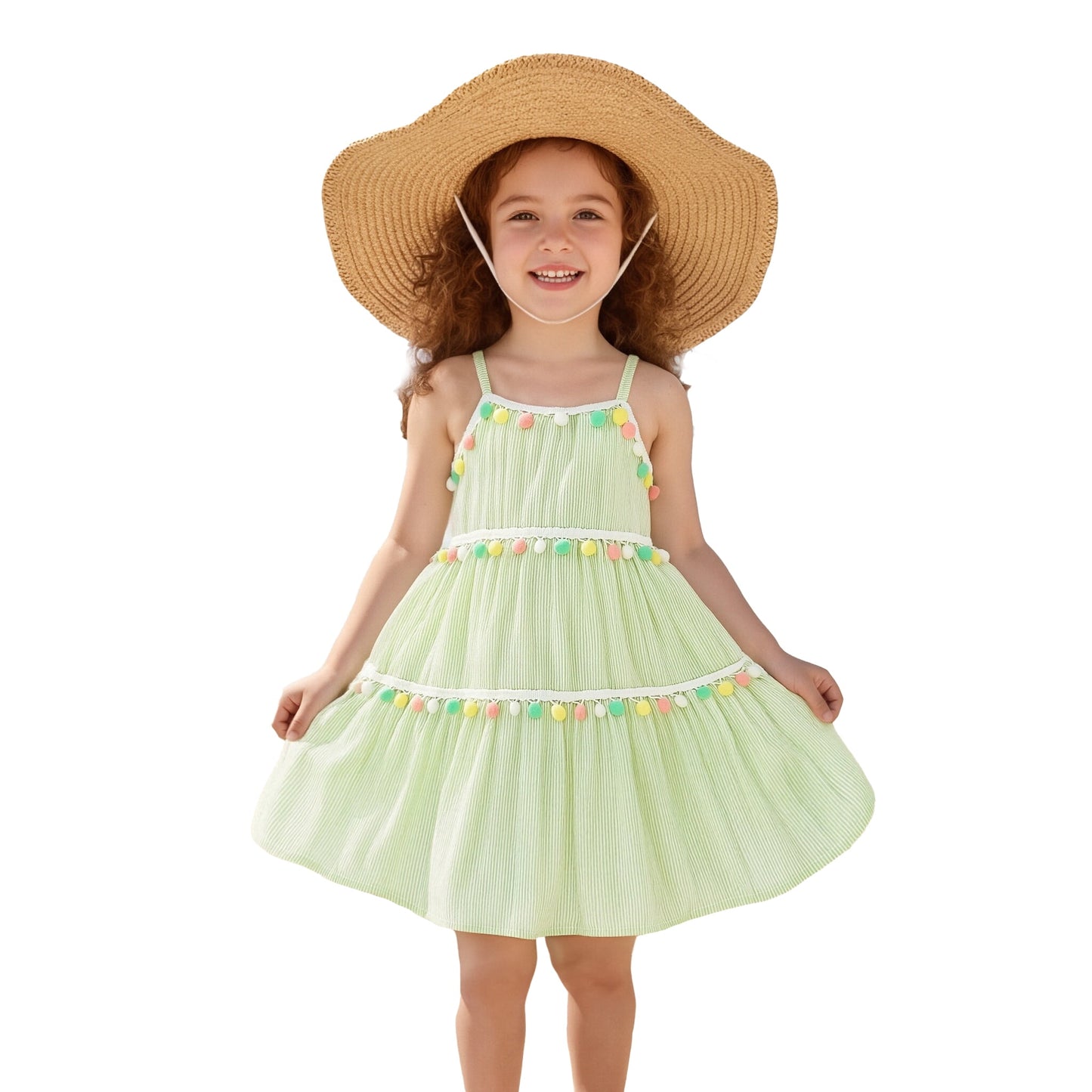 Younger Tree Baby Girl Clothes Outfits Kid Summer Sleeveless Sling Princess Beach Dress