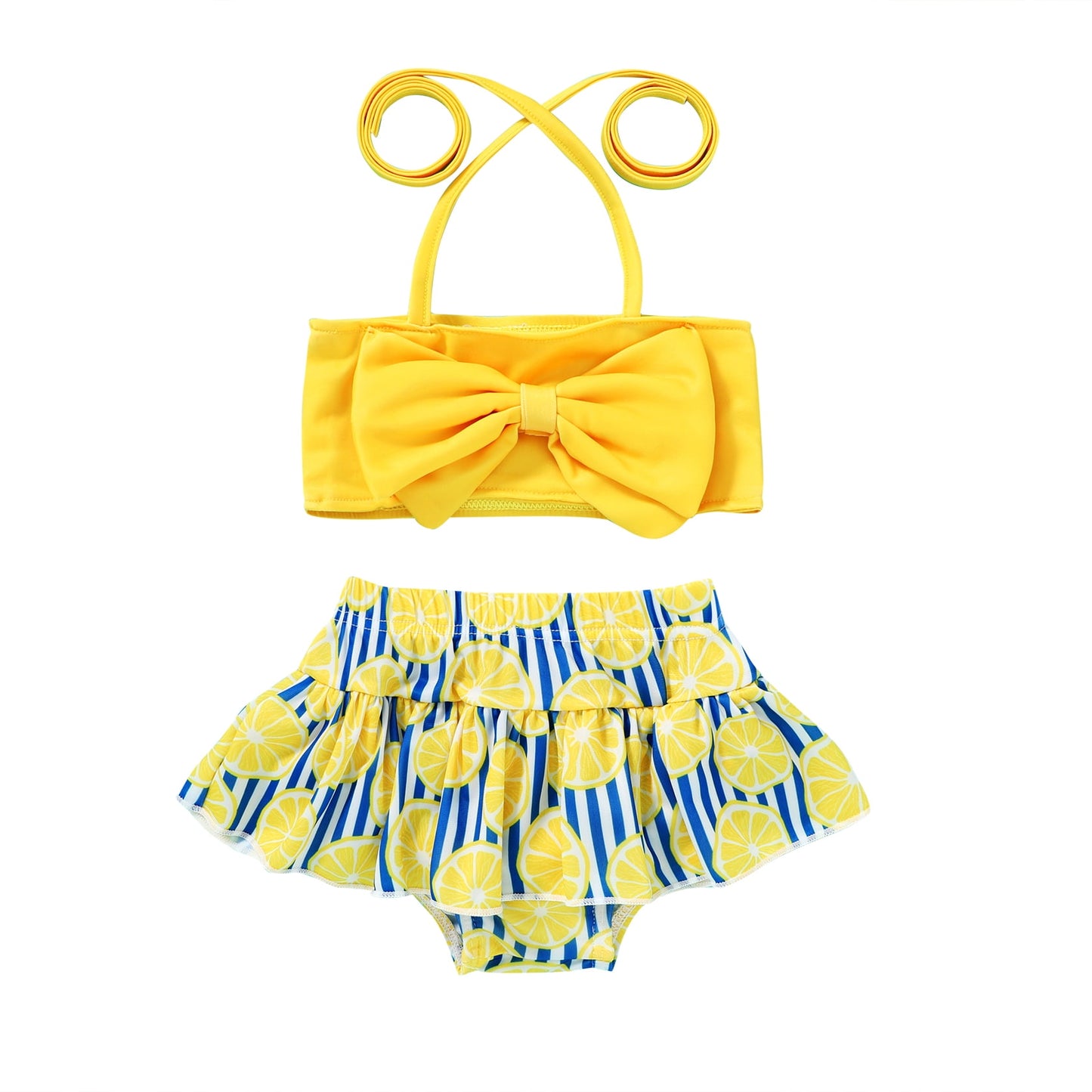 Younger Tree Toddler Baby Girl Bikini Swimsuits Set Summer Beach Swimwear 2 Piece Bathing Suit12-18 Months