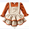 Younger Tree Newborn Baby Girl Romper Long Sleeve Corduroy Overall Dress Infant Skirt Clothes Sets