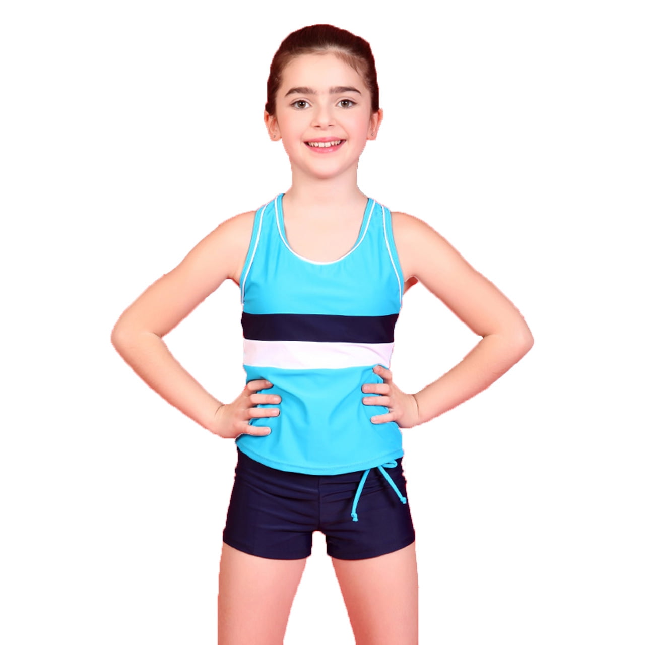 Younger Tree Girl Tankini Bathing Suits Kid Summer Sleeveless Vest Top Shorts Two-Piece Swimsuit Beach Swimwear4-6T