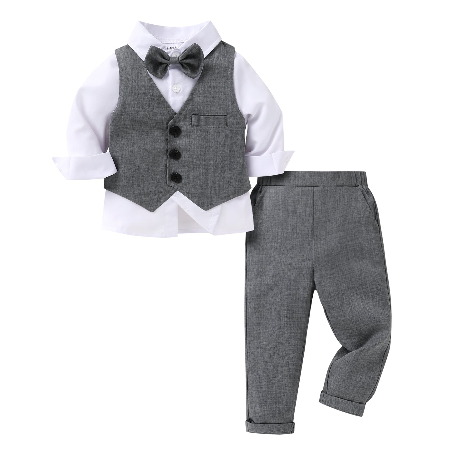 Younger Tree Toddler Baby Boy Suit Gentleman Wedding Outfits Baby