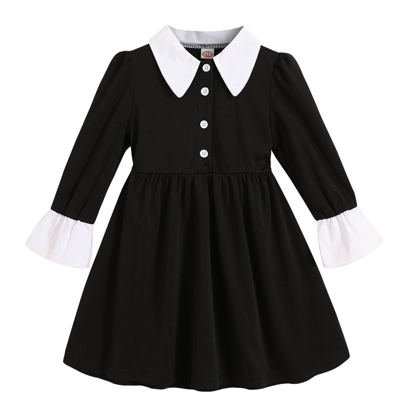Younger Tree Toddler Baby Girl Black Dress Kid Halloween Sister Matching Outfits TuTu Dress
