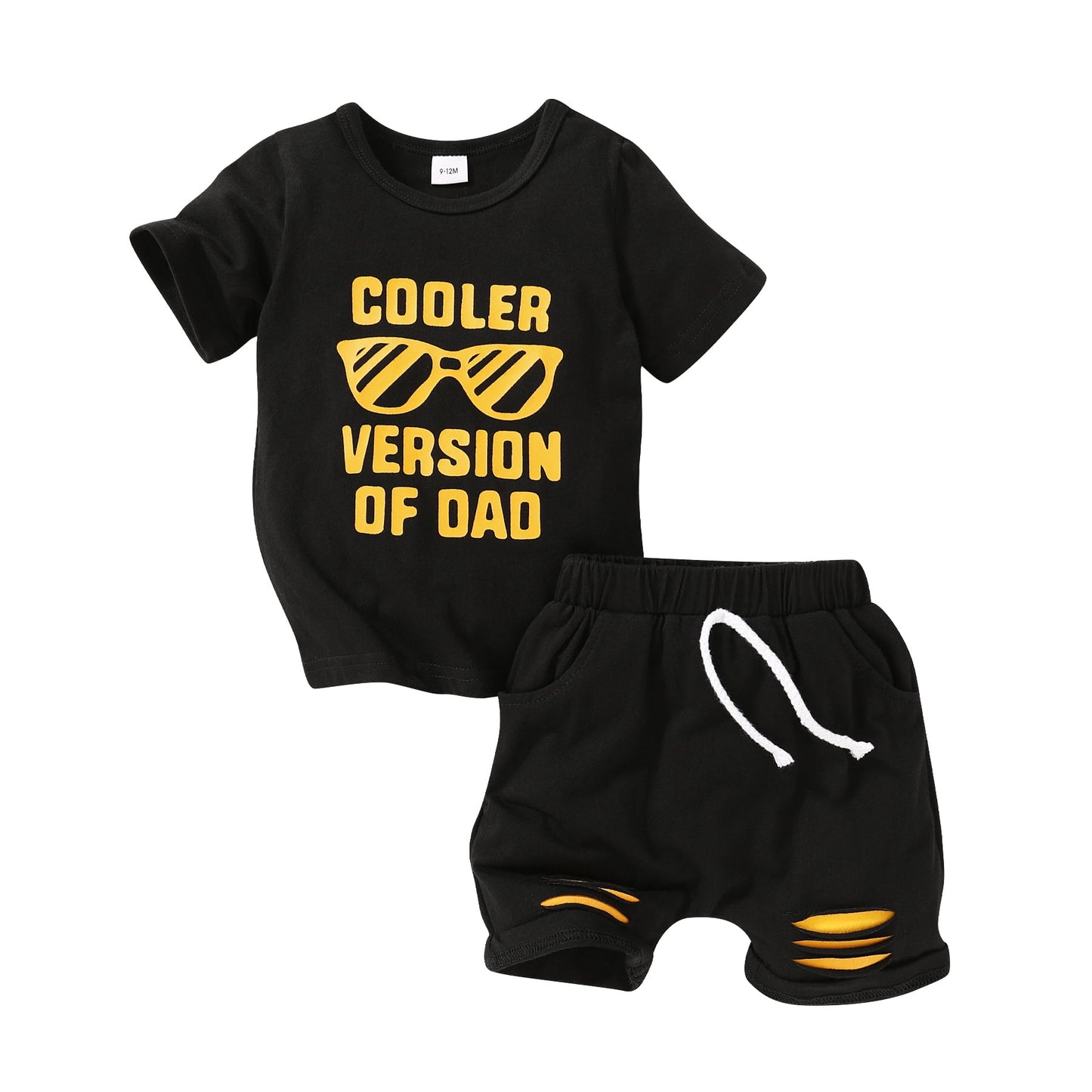 Younger Tree Toddler Baby Boy Summer Outfits Set Short Sleeve T-Shirt Shorts Clothes Set9-12 Months