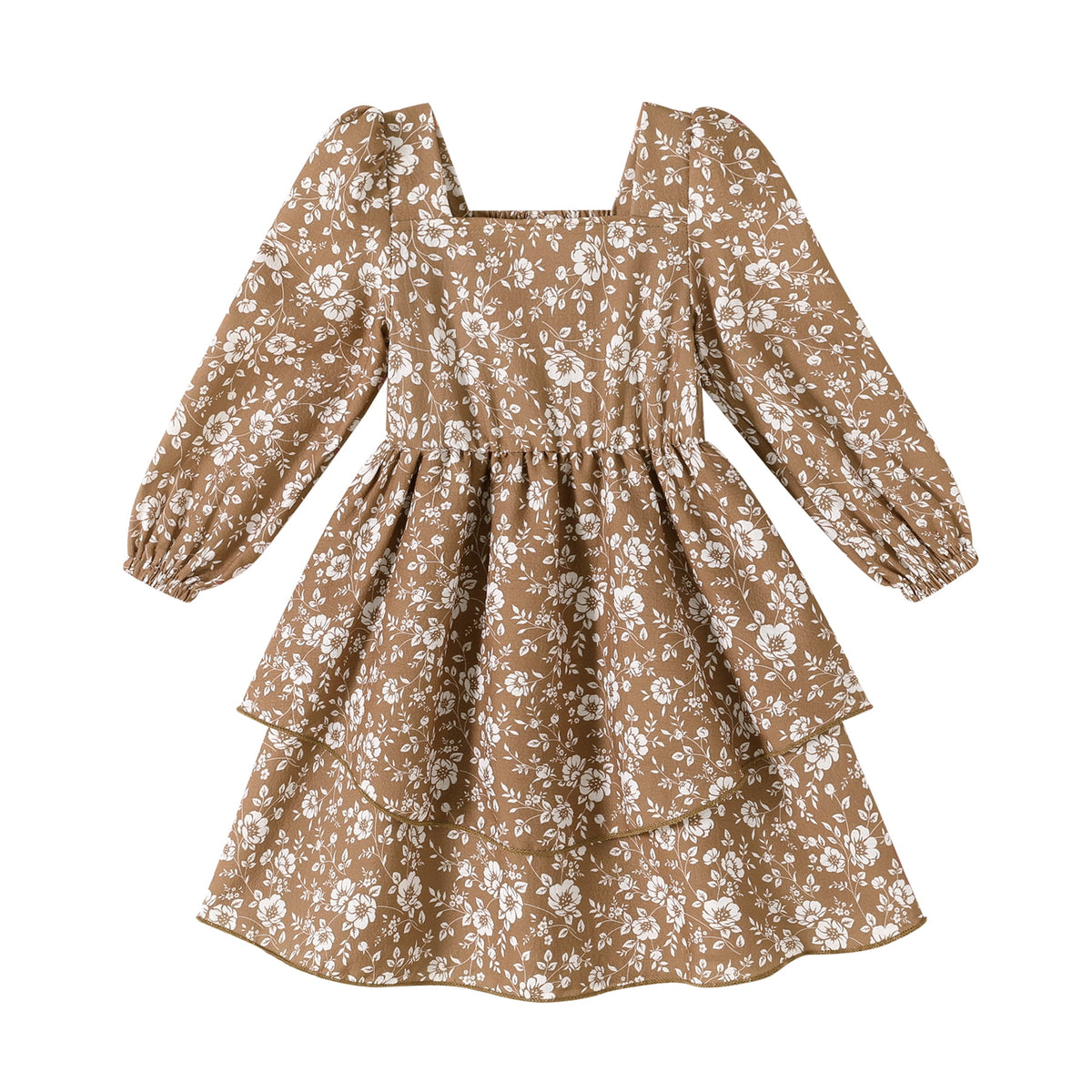 Tiny Cutey Toddler Baby Girls Dress Fall Winter Long Sleeve Dresses