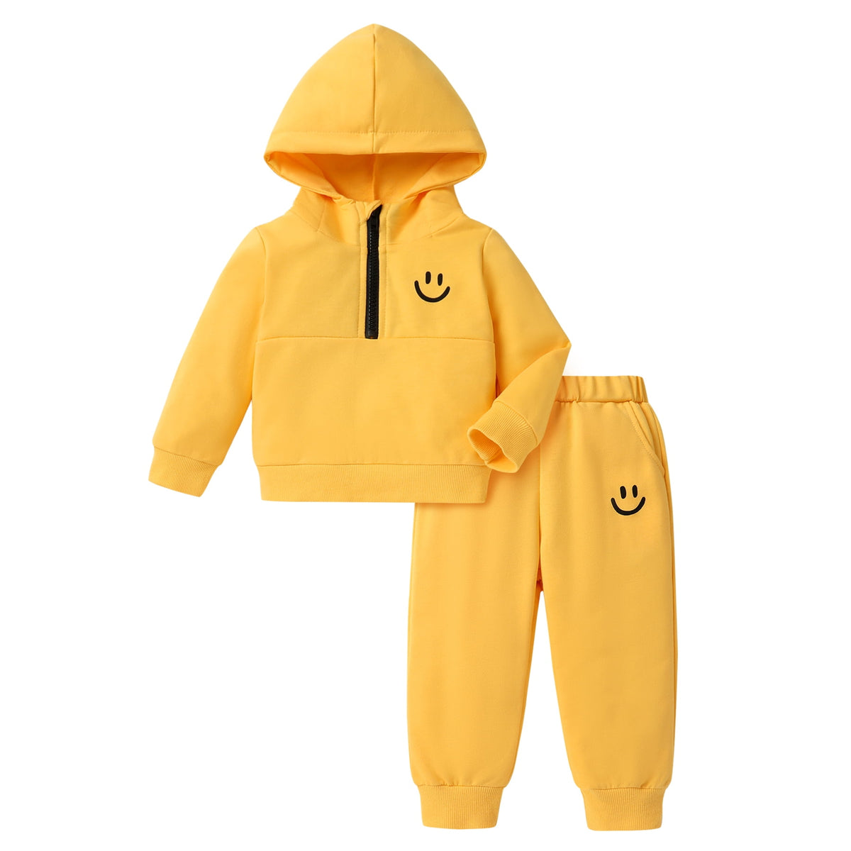 Tiny Cutey Toddler Baby Boy Girl Clothes Fall Winter Sweatshirt Outfits Long Sleeve Hoodie Sweat Pants Set