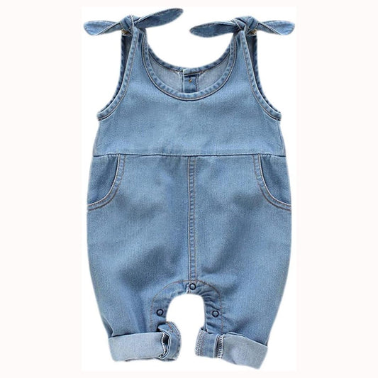 Younger Tree Newborn Infant Baby Girl Jeans Overalls Denim Workwear Clothes