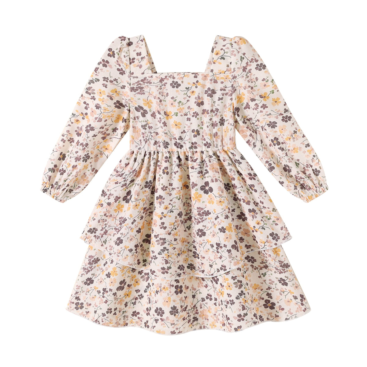Tiny Cutey Toddler Baby Girls Dress Fall Winter Long Sleeve Dresses