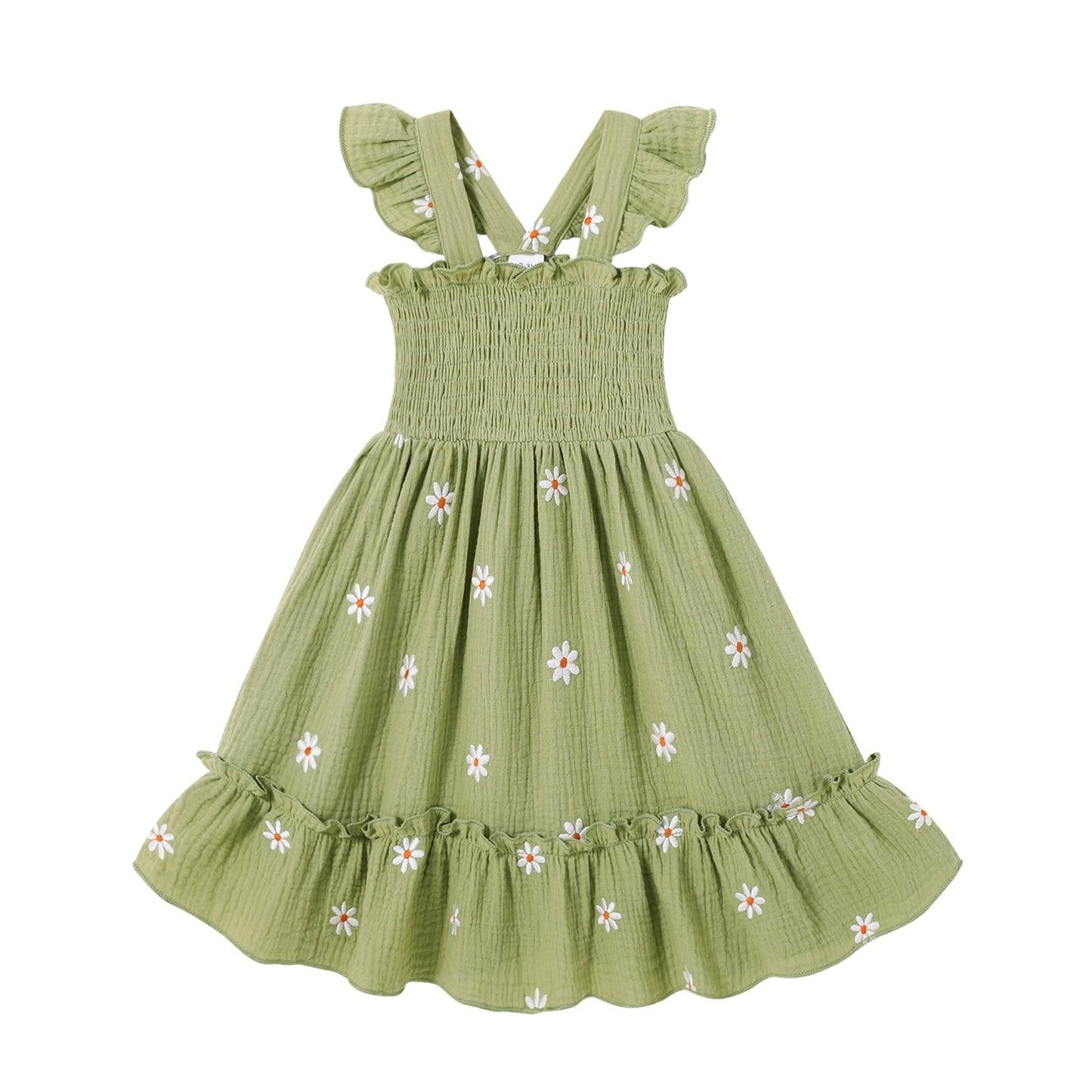 Younger Tree Baby Girl Dress Kid Summer Clothes Sleeveless Flower Beach Boho Princess Butterfly Sundress12-18 Months