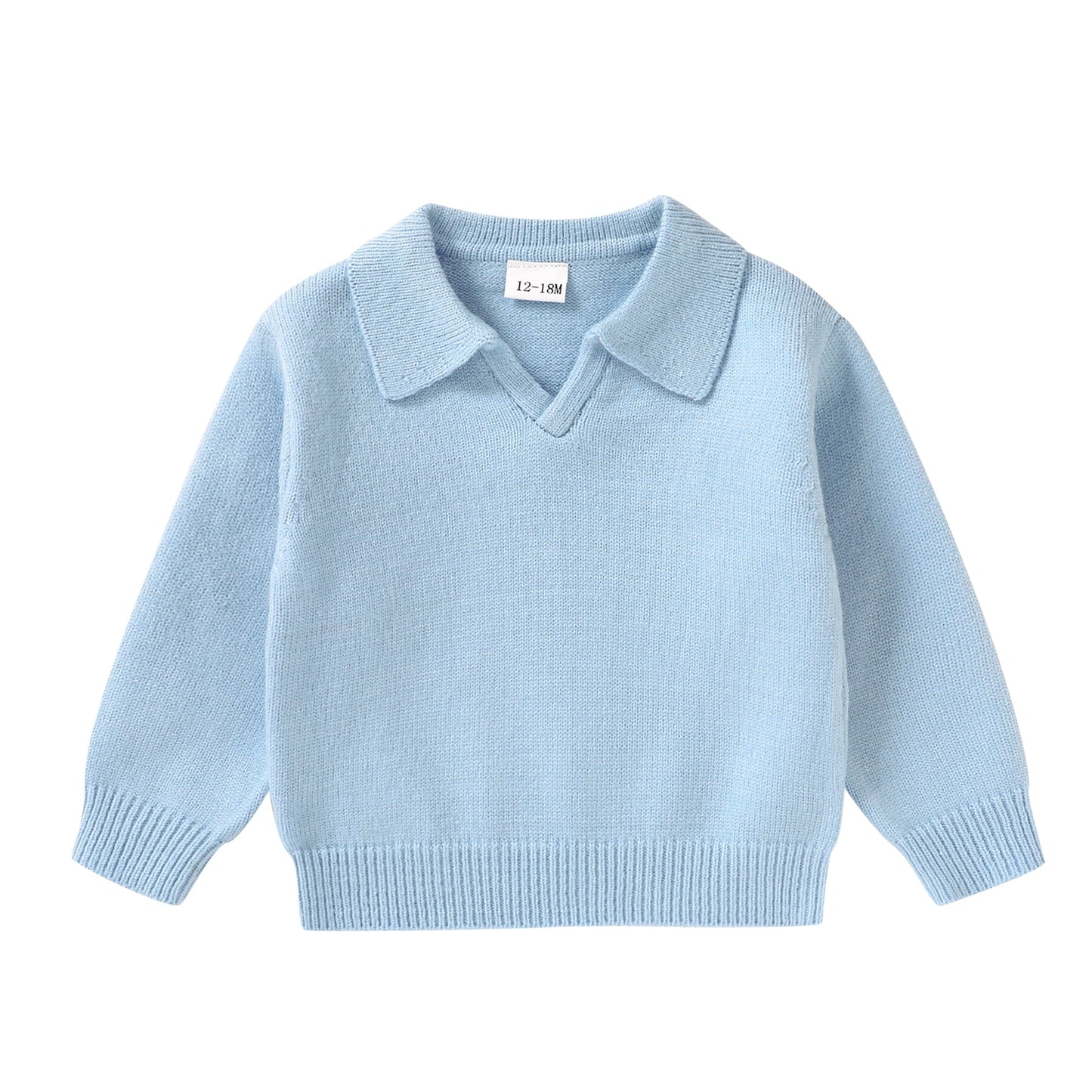 Younger Tree Baby Boy Sweater Toddler Fall Knit V Neck Pullover Long Sleeve Top Sweatshirt Clothes