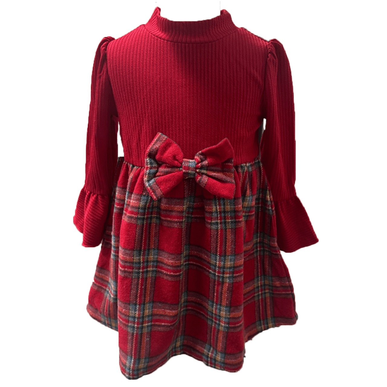 Younger Tree Baby Girl Fall Winter Dress Long Sleeve Turtleneck Vintage Knit Sweater Dress Little Girl Dresses Skirt Outfit Set