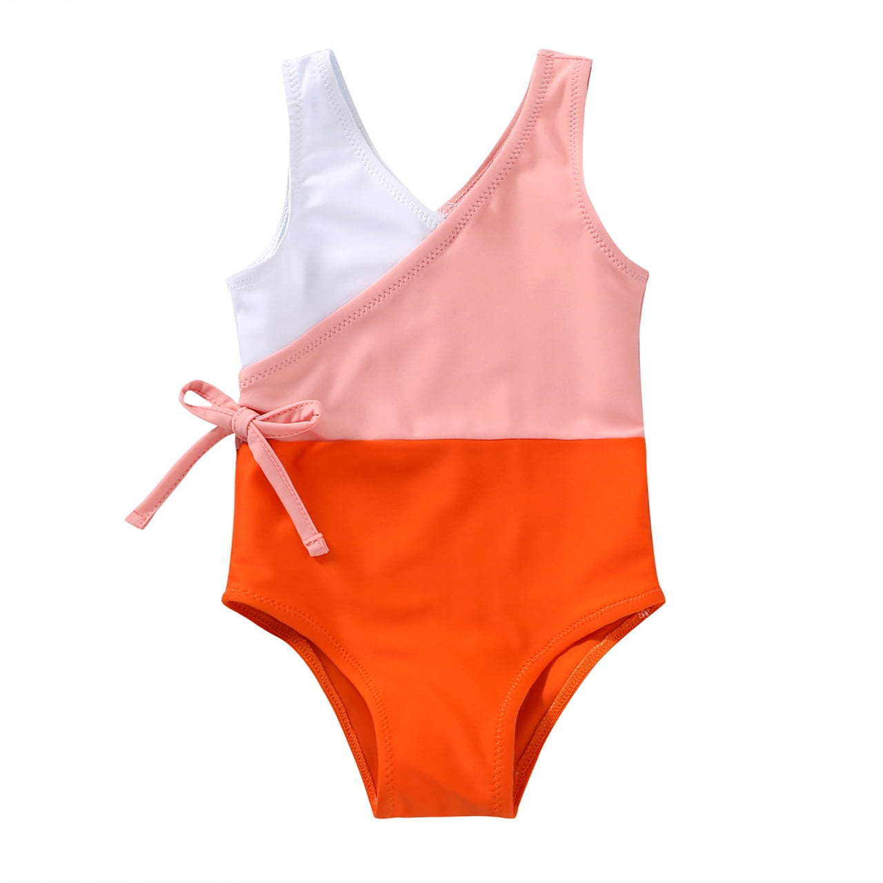 Younger Tree Baby Girl One-Piece Swimsuits Kid Summer Beach Sleeveless Bathing Suit12-18M