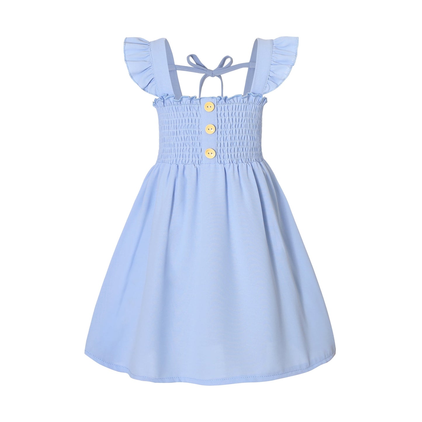 Younger Tree Toddler Baby Girl Dress Summer Sleeveless Denim Beach Casual A-line Sundress12-18 Months