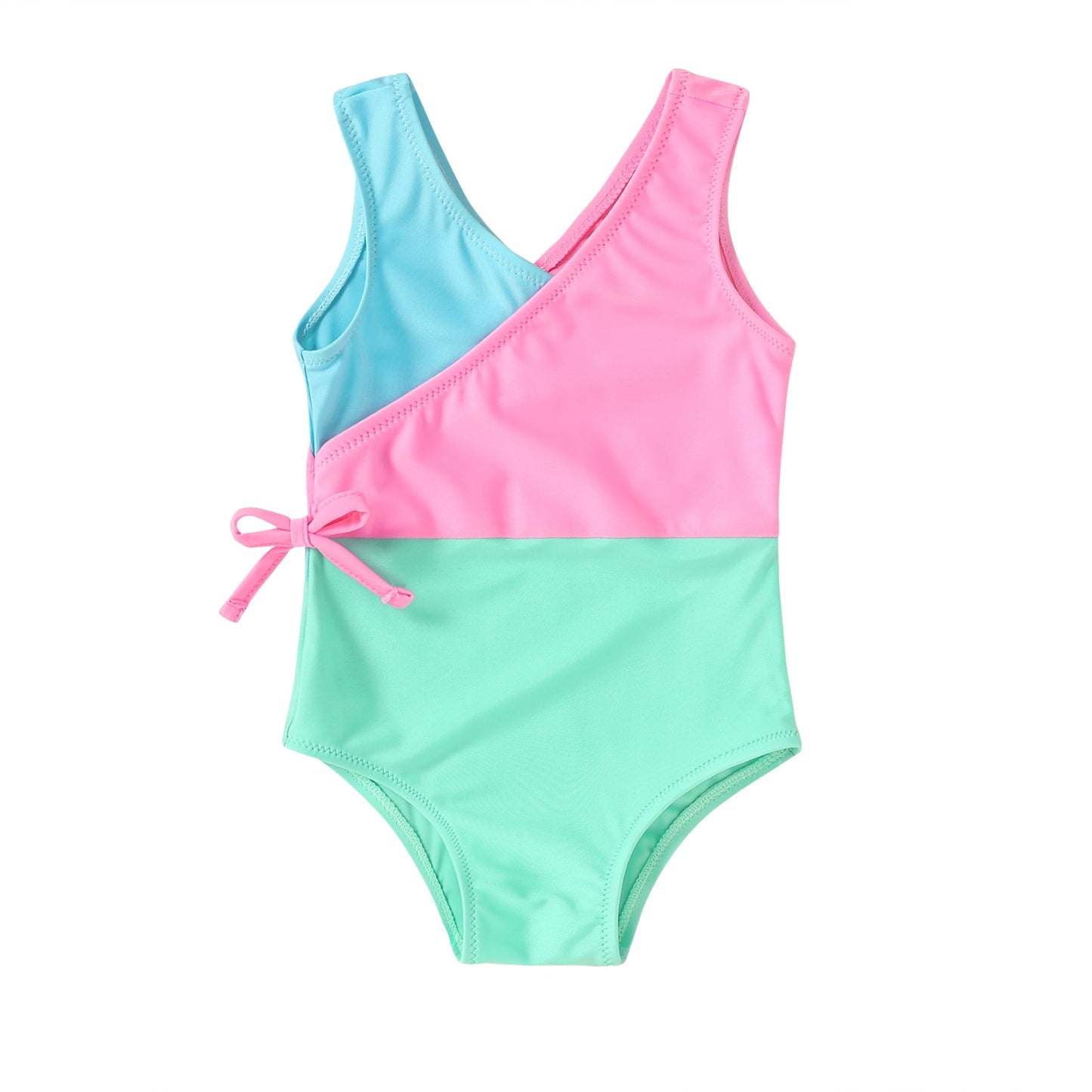 Younger Tree Baby Girl One-Piece Swimsuits Kid Summer Beach Sleeveless Bathing Suit12-18M
