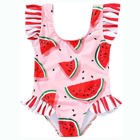 Younger Tree Infant Baby Girl One Piece Swimsuit Toddler Sleeveless Beach Bikini Bathing Swimwear