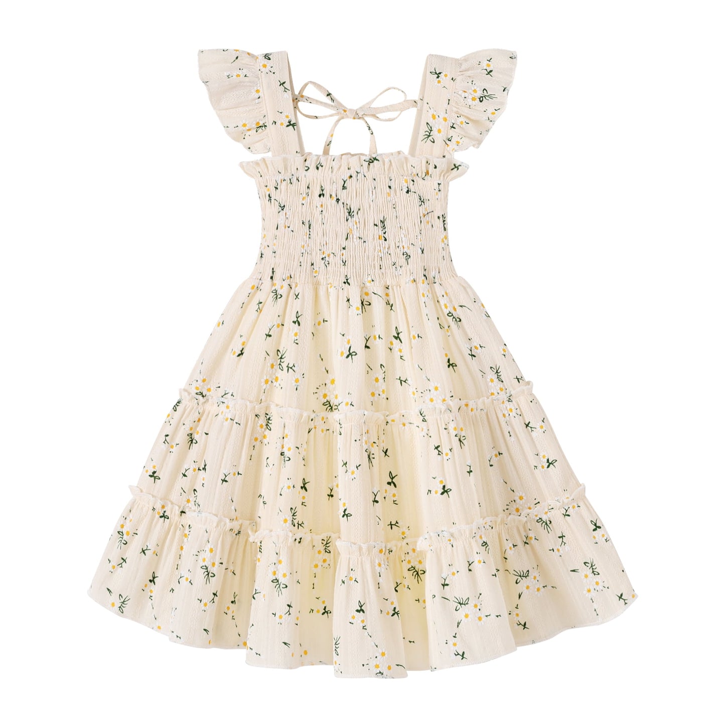 Younger Tree Baby Girl Dress Kid Summer Clothes Sleeveless Flower Beach Boho Princess Sundress for18-24 Months