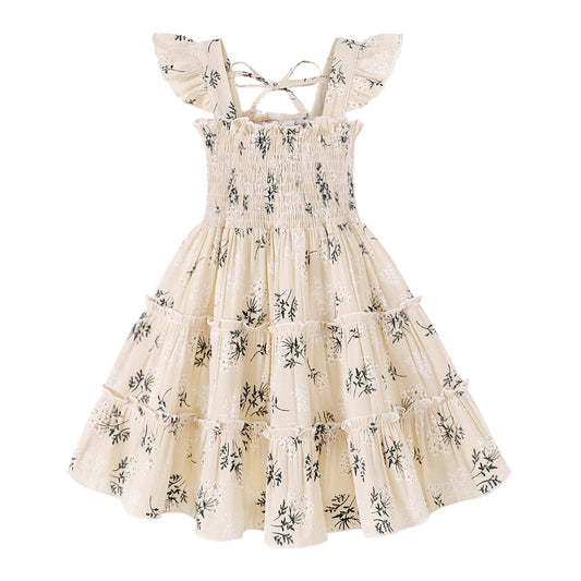 Younger Tree Baby Girl Dress Kid Summer Clothes Sleeveless Flower Beach Boho Princess Sundress for18-24 Months