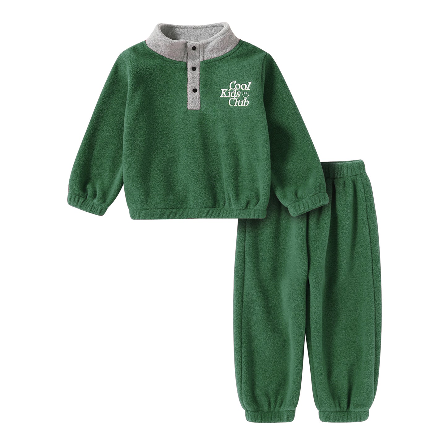 Younger Tree Toddler Boy Girl Sweatsuits Set Clothes Set Fall Winter Outfit Long Sleeve Button Sweatshirt and Pants