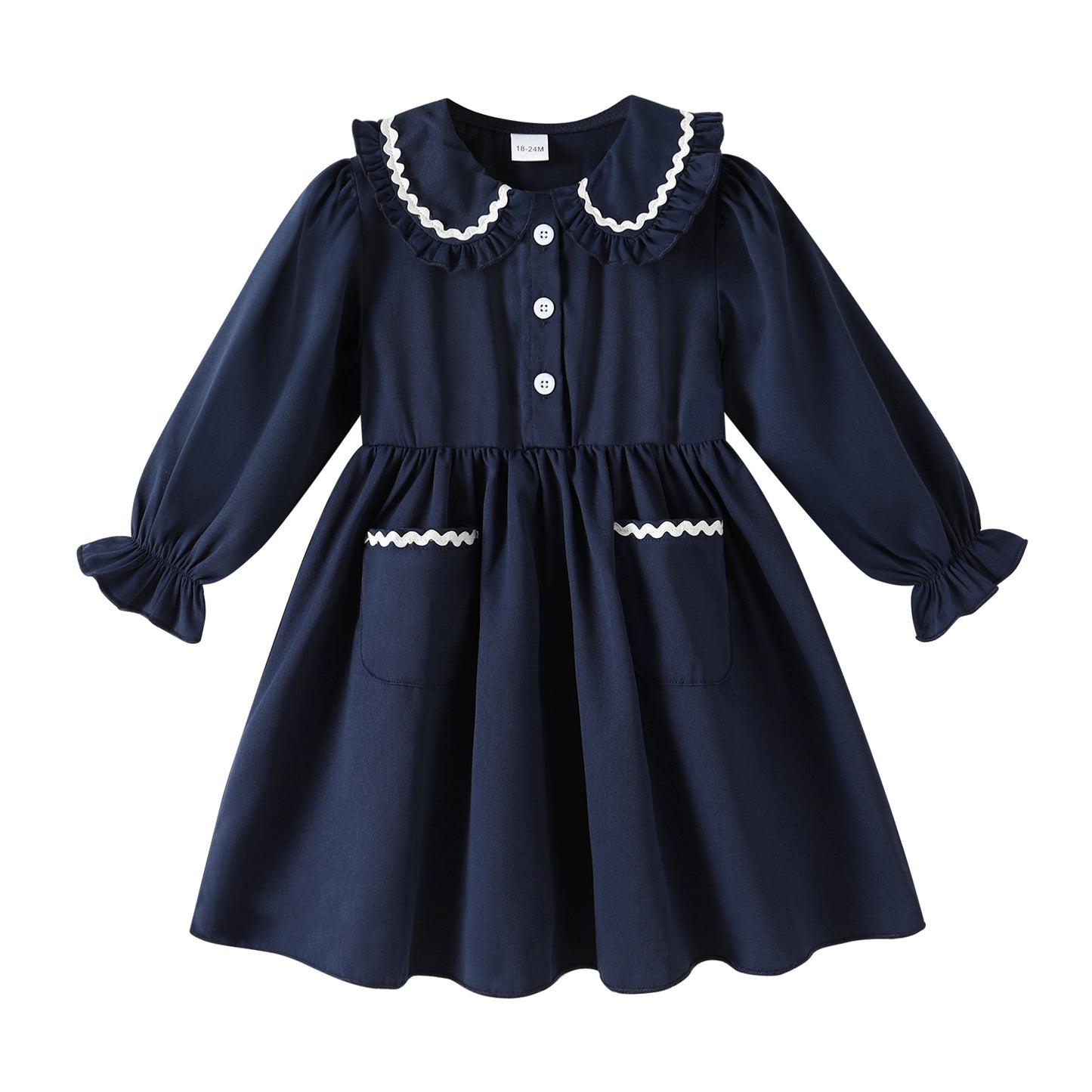 Younger Tree Baby Girls Dress winter Long Sleeved Plaid Skirt Clothes
