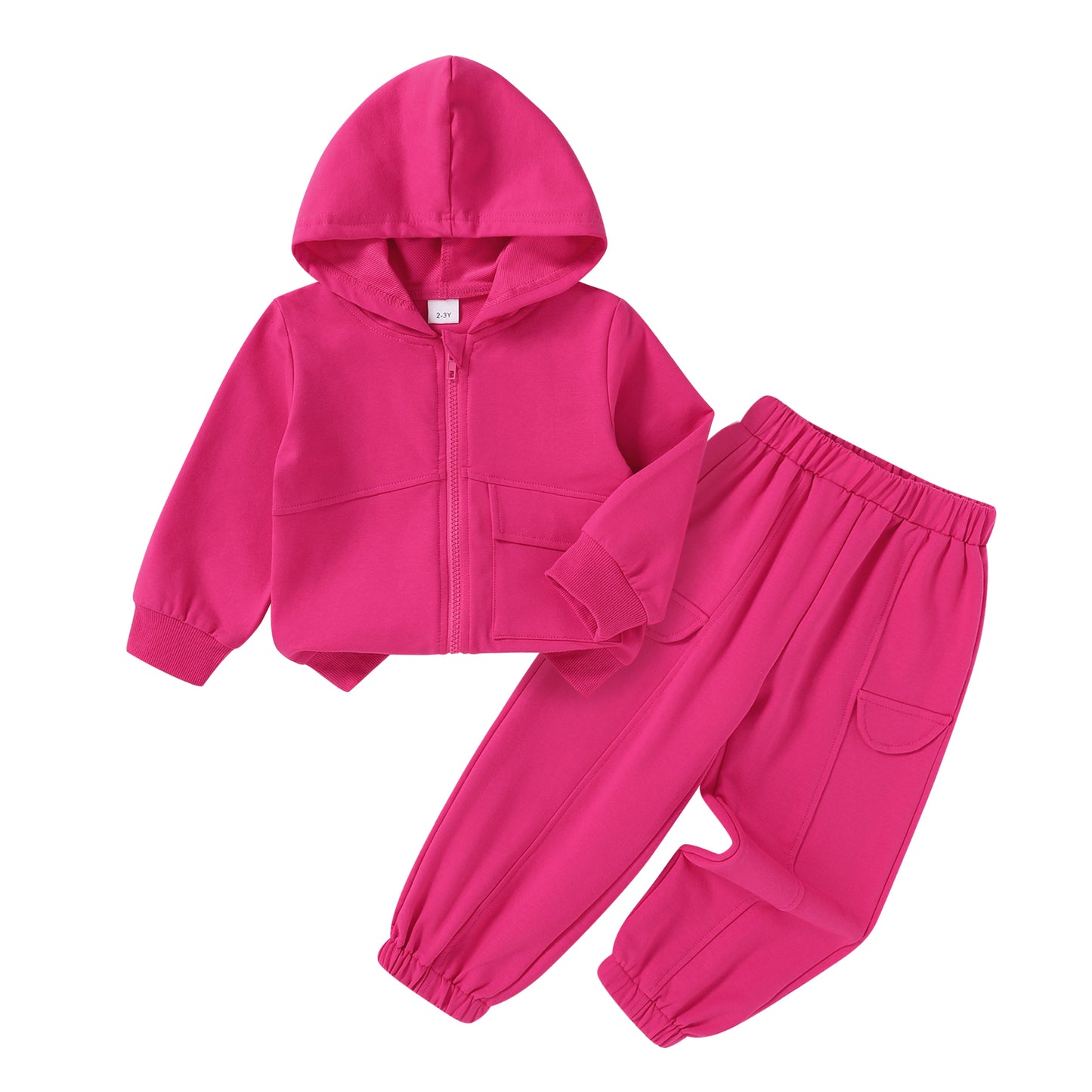 Younger Tree Toddler Girls Sweatsuit Clothes Set Kids Hoodie Zipper Sweatshirt and Sweatpants Outfits Girls Winter