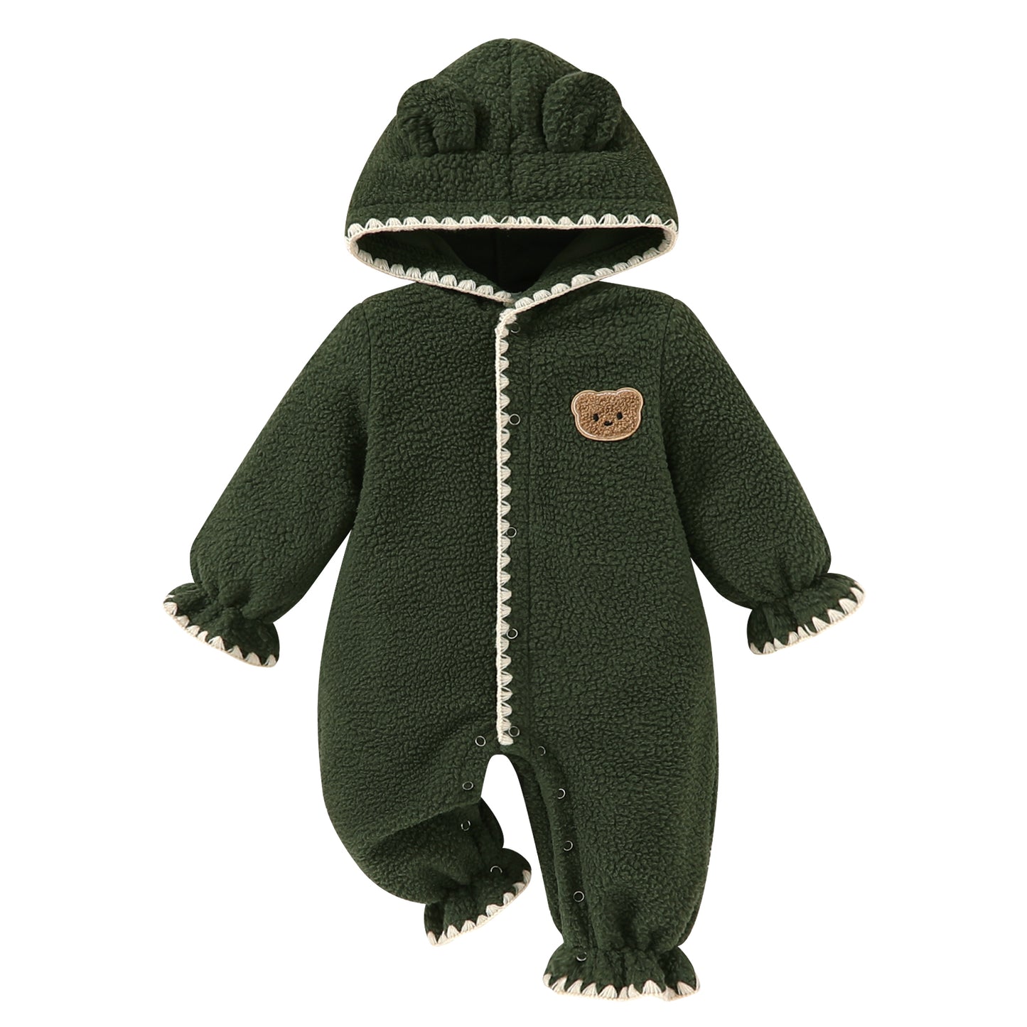 Younger Tree Newborn Baby Jumpsuit Outfit Winter Infant Rompers Toddler Clothes Bodysuit
