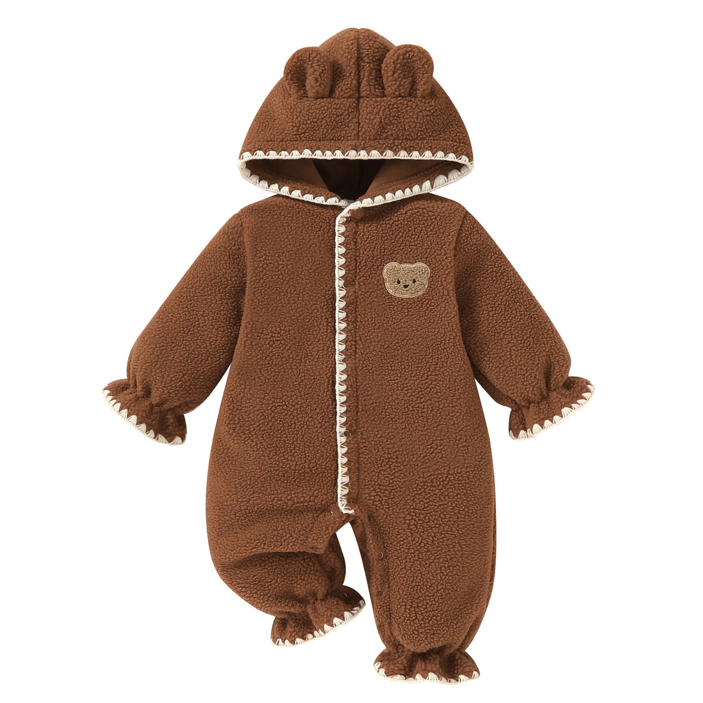 Younger Tree Newborn Baby Jumpsuit Outfit Winter Infant Rompers Toddler Clothes Bodysuit