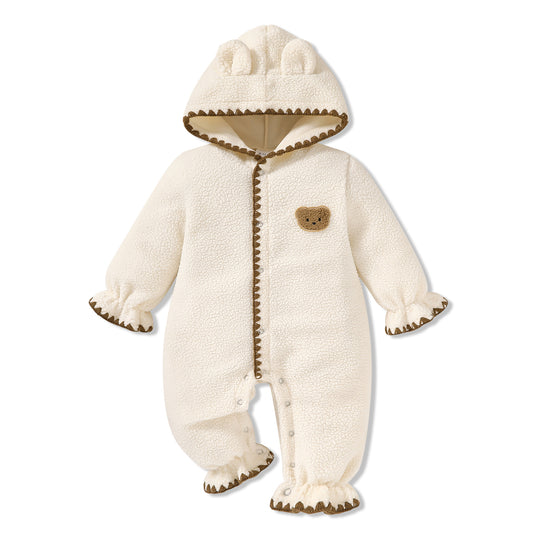 Younger Tree Newborn Baby Jumpsuit Outfit Winter Infant Rompers Toddler Clothes Bodysuit