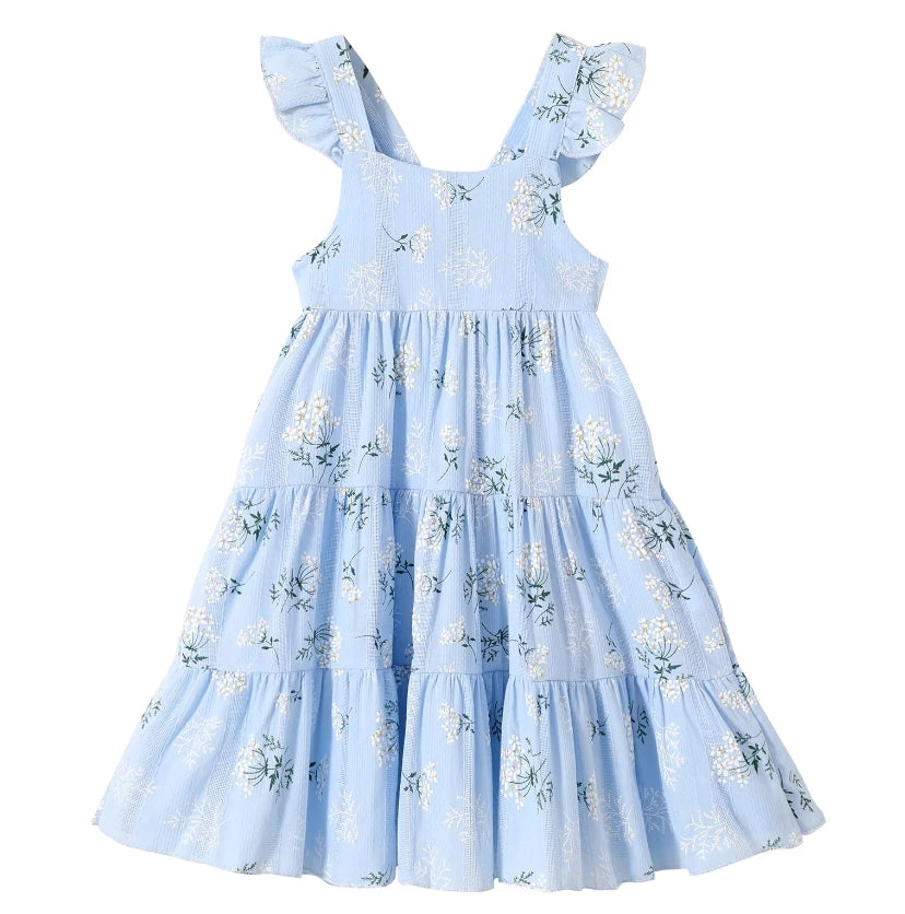 Happy Town Kids Toddler Girls Dress Princess Sleeveless Beach Butterfly Sundress