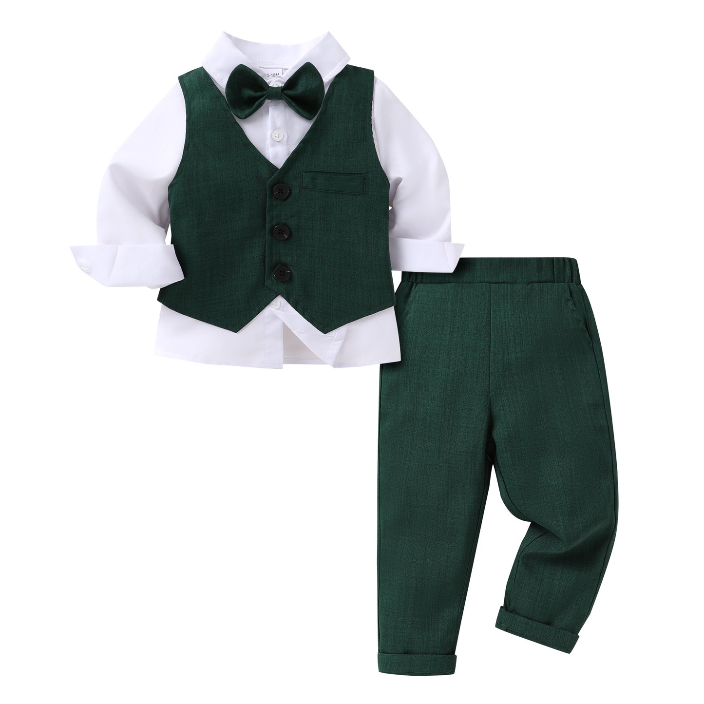 Younger Tree Toddler Baby Boy Suit Gentleman Wedding Outfits Baby
