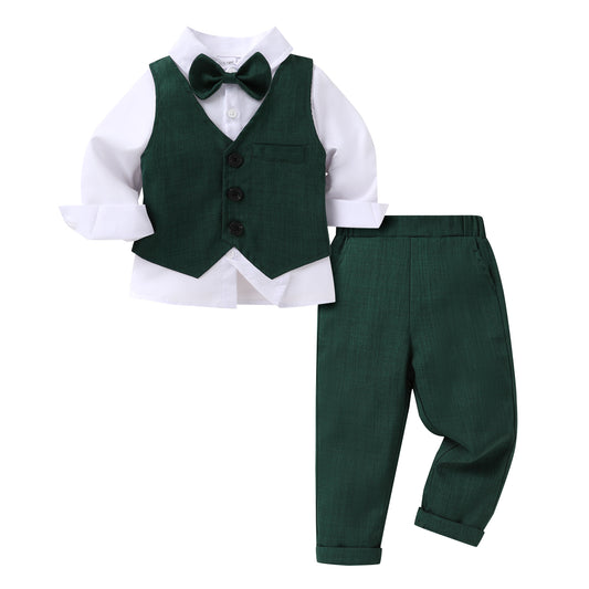 Younger Tree Toddler Baby Boy Suit Gentleman Wedding Outfits Baby
