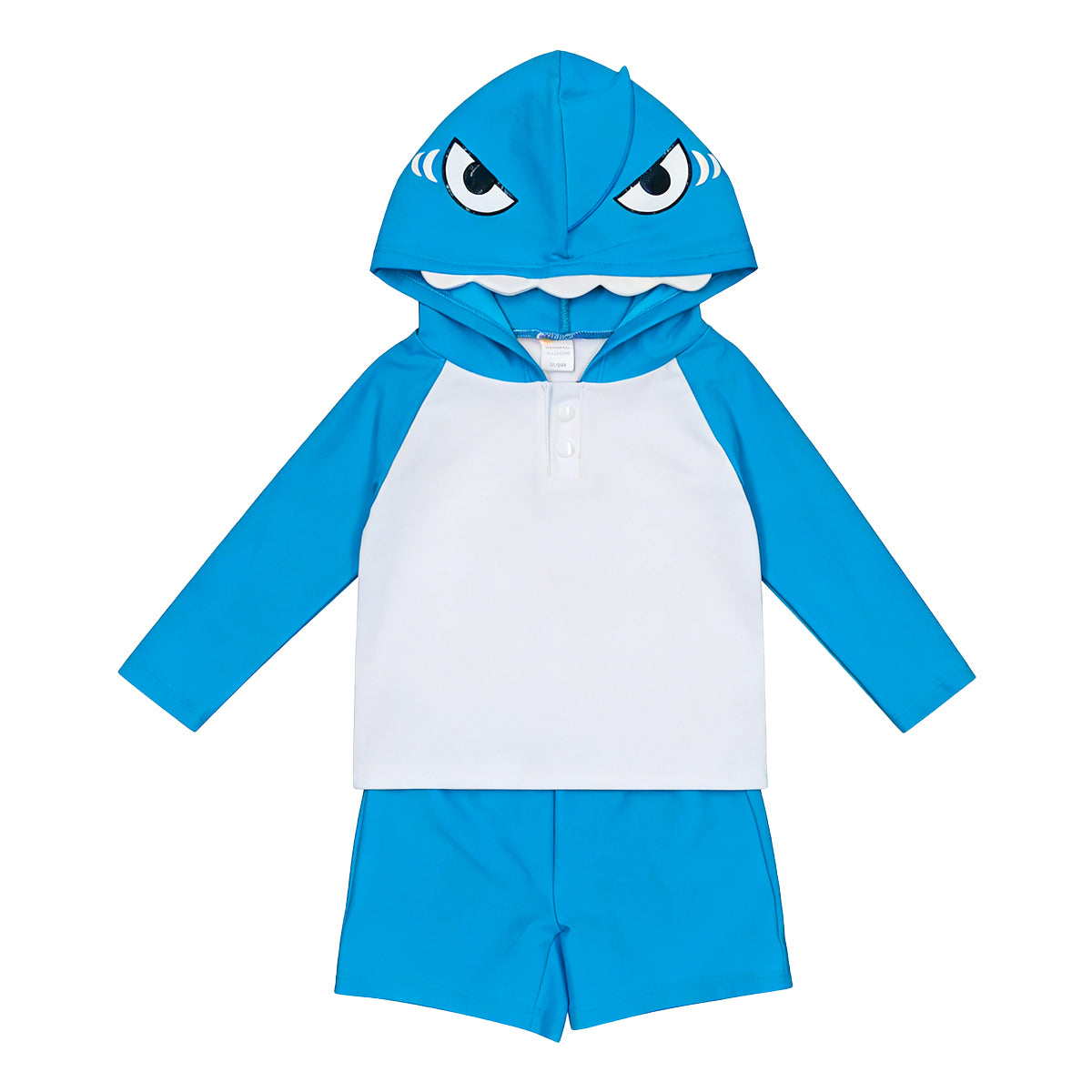 Happy Town Toddler Baby Boys Long Sleeve Swimsuit UPF 50+ Sun Protection Beach Swimwear Set for Kids